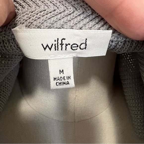 Aritzia Wilfred Palmier Sweater Sleeveless Crew Neck Sweater Tunic Light Gray - Picture 13 of 14